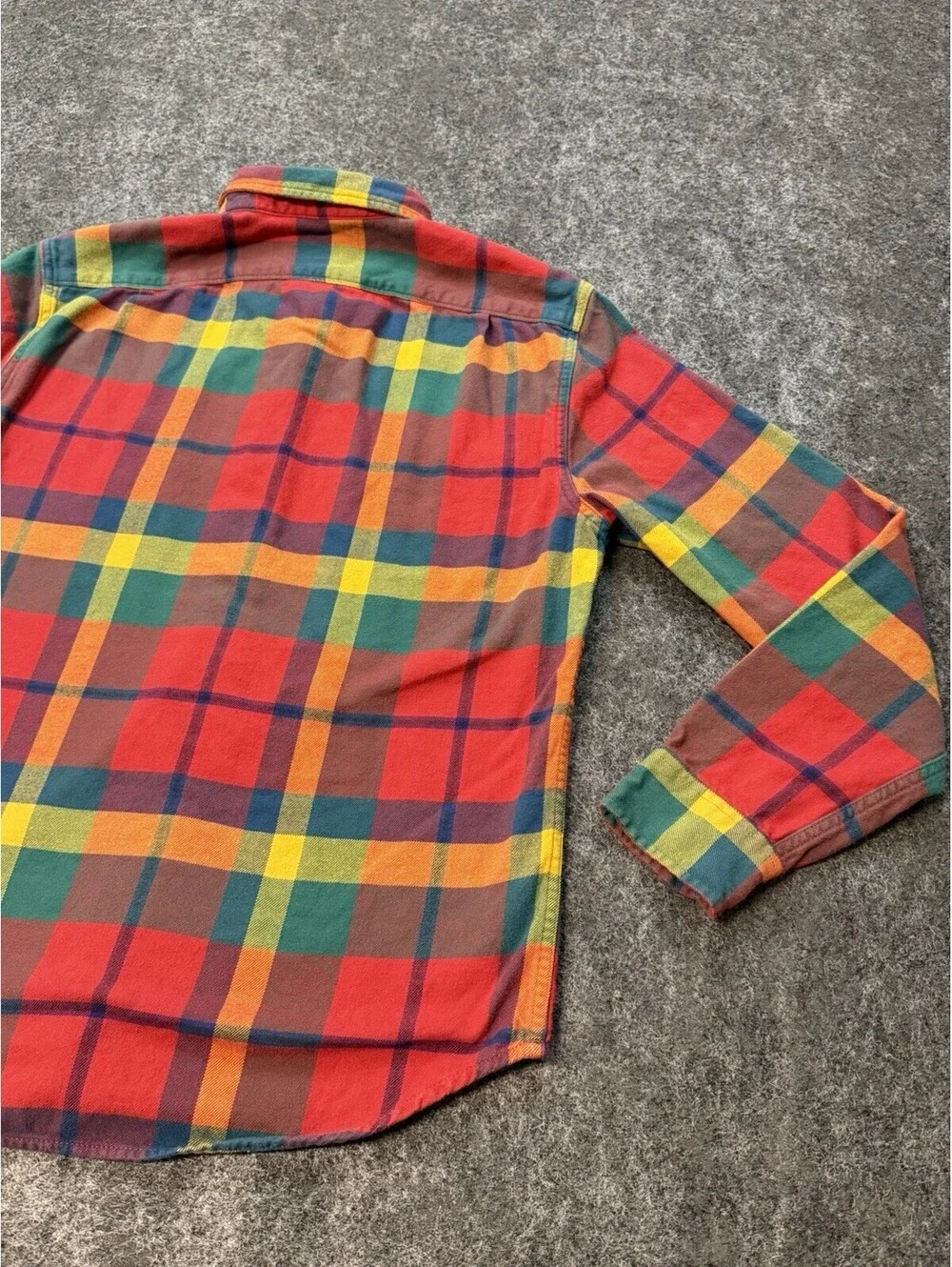 J.Crew Mid-Weight Flannel Shirt Men’s Medium Slim Plaid Button Front Cotton